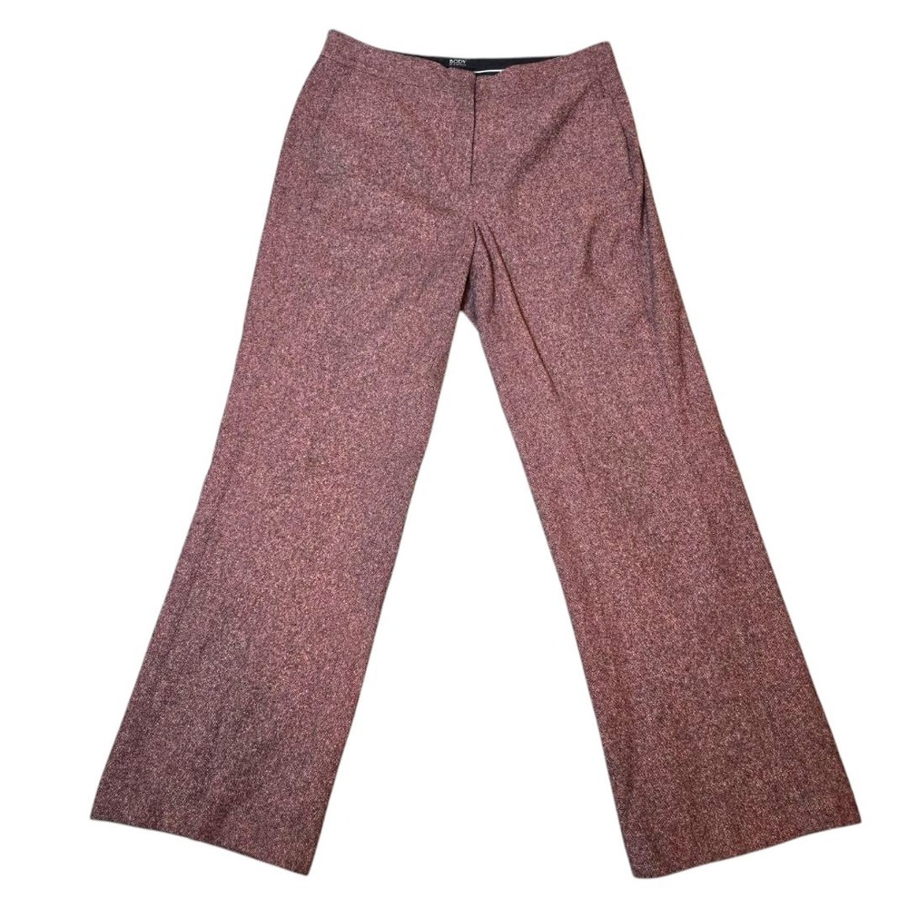 Body by Victoria Bridget Fit Pants Wool Silk Womens Size 14 TALL Trousers Career